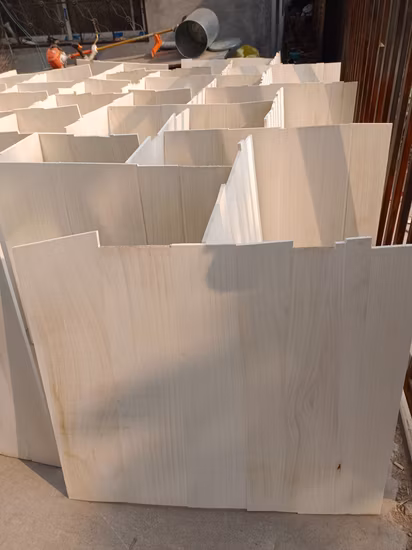 Junta de dedo sólida HPL madeira compensada sólida borda colada Blockboard como caixão chinês Paulownia placas de madeira para móveis placa laminada de madeira articulada