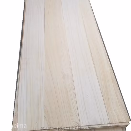 Preço barato de folhas de madeira de placas de madeira maciça Paulownia personalizadas